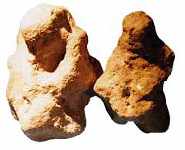 2 Rohrfl&ouml;tenbl&auml;ser - kalzinierter Kalkstein und Quarzit