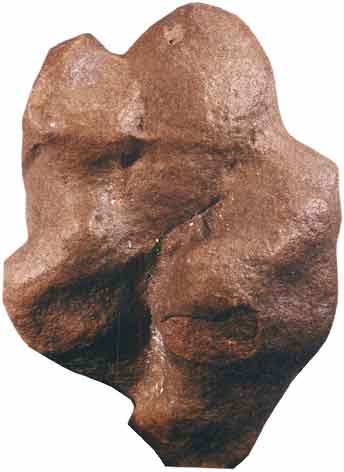 Quarzit, 15 cm, Mutter mit Kind