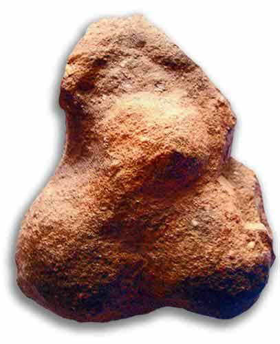Quarzit, 15 cm, Mutter mit Kind